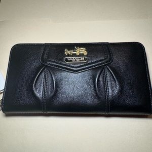 Coach Madison leather zip around wallet